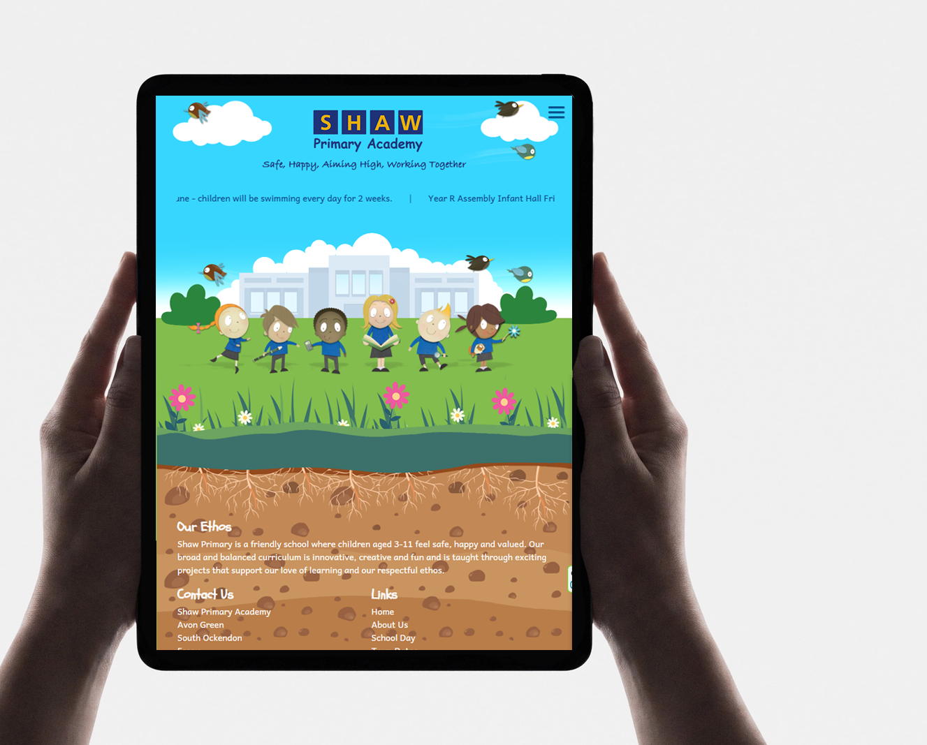 Shaw Primary Academy website
